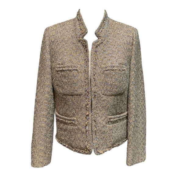 J. Crew Jackets & Blazers - J. Crew Multicolor Metallic Tweed Blazer Size 8